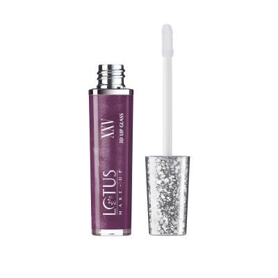 Lotus Makeup Xxv 3d Lip Glass Fiesta, Plum, 8 ml
