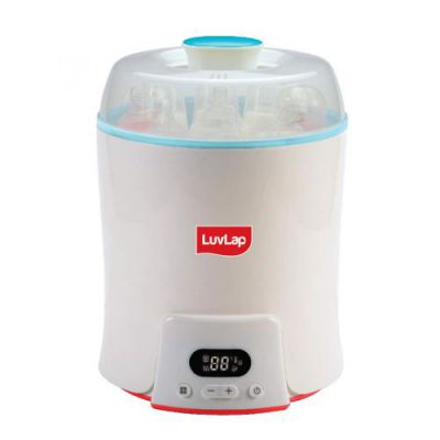 LuvLap Elite 4-in-1 Electric Steam Sterilizer for 6 Feeding Bottles, with Bottle & Food Warmer, Baby Food Steamer & Egg Boiler