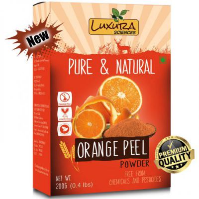 Luxura Sciences Pure Vitamin C Orange Peel Powder For Skin Whitening 200 Grams.(Santra Chilka)