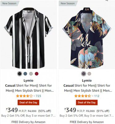 Lymio Casual Shirt for Men Upto 93% Off