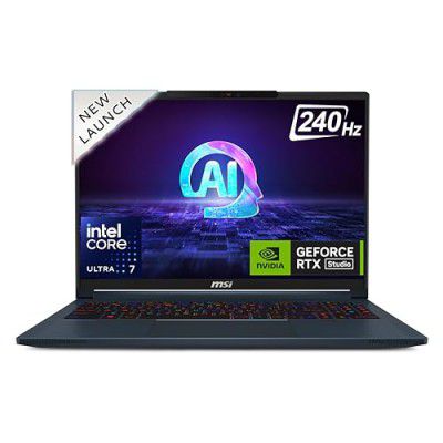 MSI Stealth 16 Intel Core Ultra 7 155H A1VFG-058IN Gaming Laptop (32GB RAM + 1TB NVMe SSD + NVIDIA GeForce RTX 4060 + GDDR6 8GB)