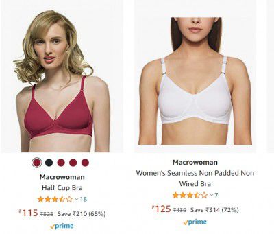 Macrowoman Women's Bra at 72% OFF