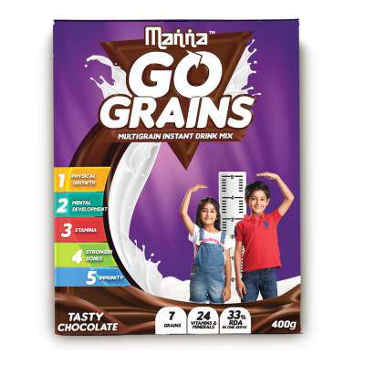 Manna Go Grains - Multigrain Instant Drink Mix - 400g Pack