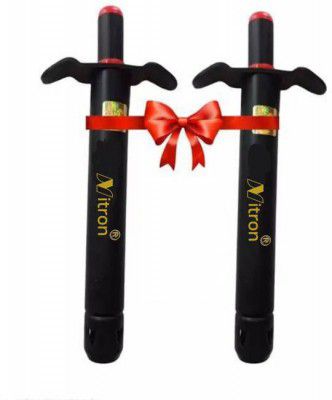 MegaValue Black Gas Lighter Combo Steel Gas Lighter (Black, Pack of 2)