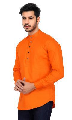 Men's Cotton Short Kurta