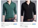 Men's Polo T-shirts Minimum 70% Off under Rs.250...