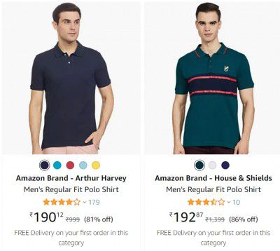 Men's T-Shirts Minimum 70% Off