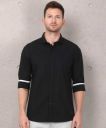 Metronaut Men Solid Casual Black Shirt...