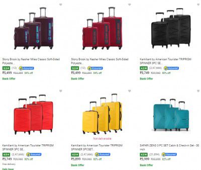 Min. 80% Off On Luggage Combo From ₹5599