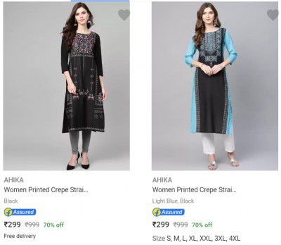 Minimum 70% Off on Women's Clothing