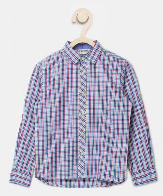 Miss & Chief Boys Checkered Casual Multicolor Shirt 