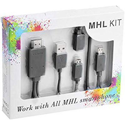 Mobiron MHL Kit Supported in All MHL Smartphones 6.5 feet (2M)