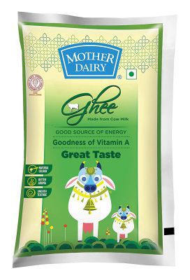 Mother Dairy Cow Ghee, 500ml (Pouch)