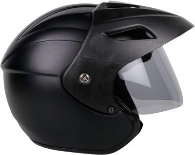 Mototrance TC-2101 Open Face Helmet (Matt Black, L)