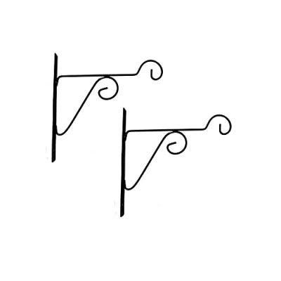 NAYRA BlacDEk Color Metal Wall Hanging Brackets (Set of 2)