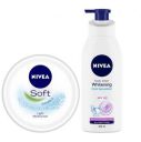 NIVEA Whitening Cool Sensation Body Lotion, 400ml + NIVEA Soft Light Moisturing Cream, 100ml Summer Promo Pack...