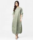 Nayo Women Printed Straight Cotton Blend Kurta...