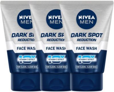 Nivea Men Dark Spot Reduction Face Wash - 100 g (Pack of 3)
