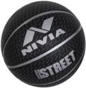 Nivia Pro Street Basketball - Size: 7 (Pack of 1, Silver, Black)...
