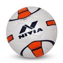 Nivia Simbolo Football, Size 5 (White/Orange)...