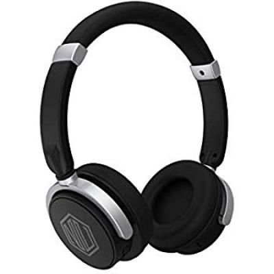 Nu Republic Nu Funx Wireless Headphones with Mic (Black and Silver)