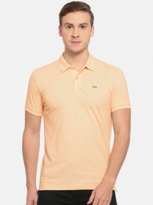 Numero Uno Solid Men Polo Neck Yellow T-Shirt