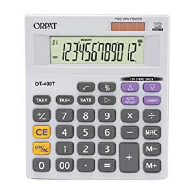 Orpat OT 400T/400GT Calculator (White/Grey)