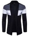 PAUSE Mens Solid Cotton Long Sleeve Round Neck Shrug...