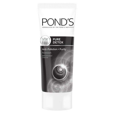 POND'S Pure Detox Anti Pollution Activated Charcoal Face Wash, 200 g