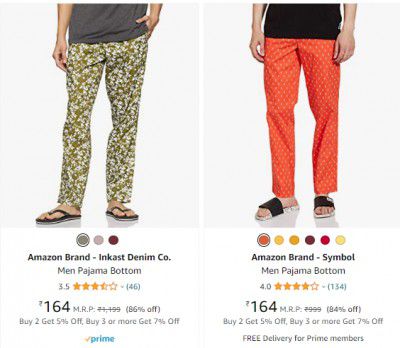 Pajamas & Track Pants: Minimum 80% off