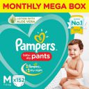 Pampers New Diapers Pants Monthly Box Pack, Medium (152 Count)...