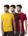 Park Avenue Athleisure Mens Plain Regular Fit T-Shirt (Pack of 3) (PZUC00071-XB)...