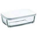 Pasabahce Snow Box Glass Food Container, 420ml, Clear...