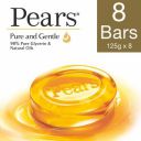 Pears Pure And Gentle Bathing Bar, 125g (Pack Of 8)...