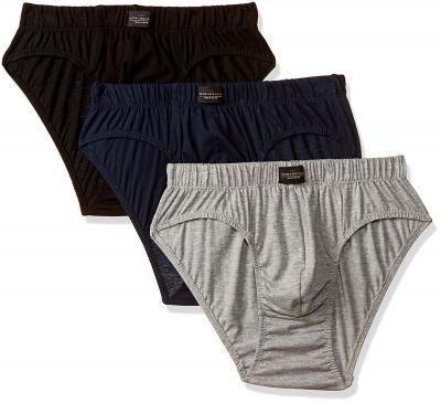 Peter England Men's Solid Brief (Pack of 3)