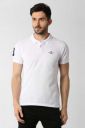 Peter England Solid Men Polo Neck White T-Shirt...