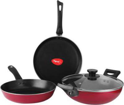 Pigeon Alpha Induction Bottom Cookware Set (Aluminium, 3 - Piece)