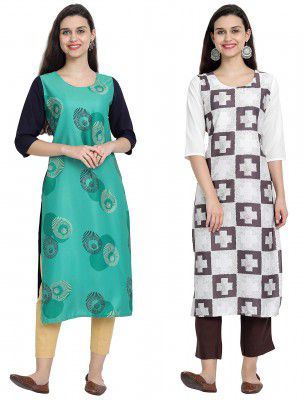 Pinkmint Womens Crepe Fashion Vest (G-231-232 Multi Regular) Multicolour