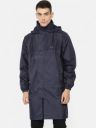 Plutus Men Navy Solid Hooded Longline Waterproof Rain Jacket...