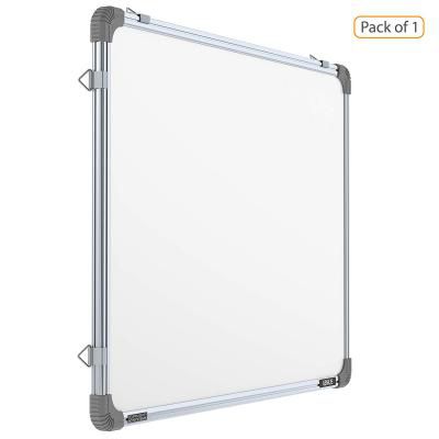 Pragati Systems Genius Melamine (Non-Magnetic) Whiteboard GWB3045, Lightweight Aluminium Frame, 1x1.5 Feet (30x45 cm)
