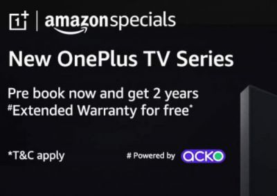 Prebook New Oneplus TV Series & Get Free 2 Year Extended Warranty