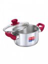 Prestige Platina Popular Silver Toned Stainless Steel Casserole With Lid 7.25L...