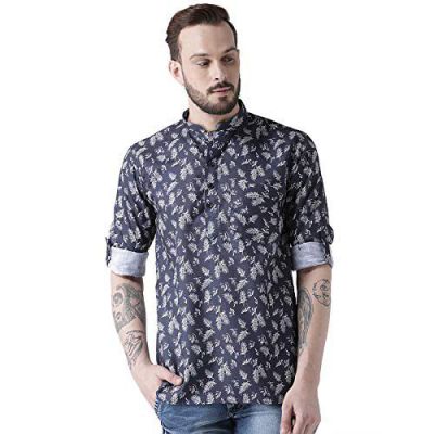 Priambh Men's Cotton Shirt Type Kurta