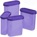 Primeway Plastic Spices 275ml Box, Weight 50g each, Pack of 4 (Purple)...