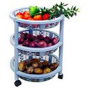 Princeware Maria 3 Rack Big Trolley, Blue...