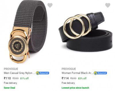 Provogue Belts from ₹110