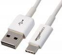 (Renewed) AmazonBasics USB Type C to USB A 2.0 Male Cable - 3 feet (0.9 Meters) - White...