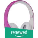 (Renewed) AmazonBasics Volume Limited Wired Over-Ear Headphones for Kids with Two Ports for Sharing, Pink...