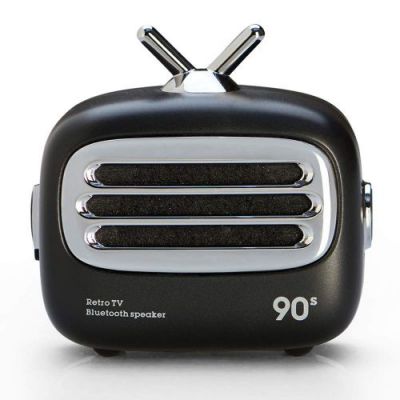 (Renewed) Claw A2 Retro Portable Bluetooth Speaker with Mic (Black)