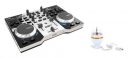 (Renewed) HERCULES INSTINCT S PARTY PACK ultra-mobile USB DJ Controller with Audio Outputs for use with your Headphones and your Speakers + Stand-alone 3-watt USB rotary RGB LED light...